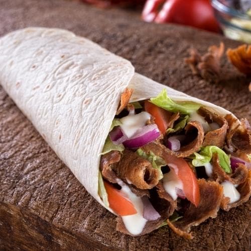Doner Wrap with Chips